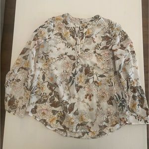 Carolina Belle white floral blouse